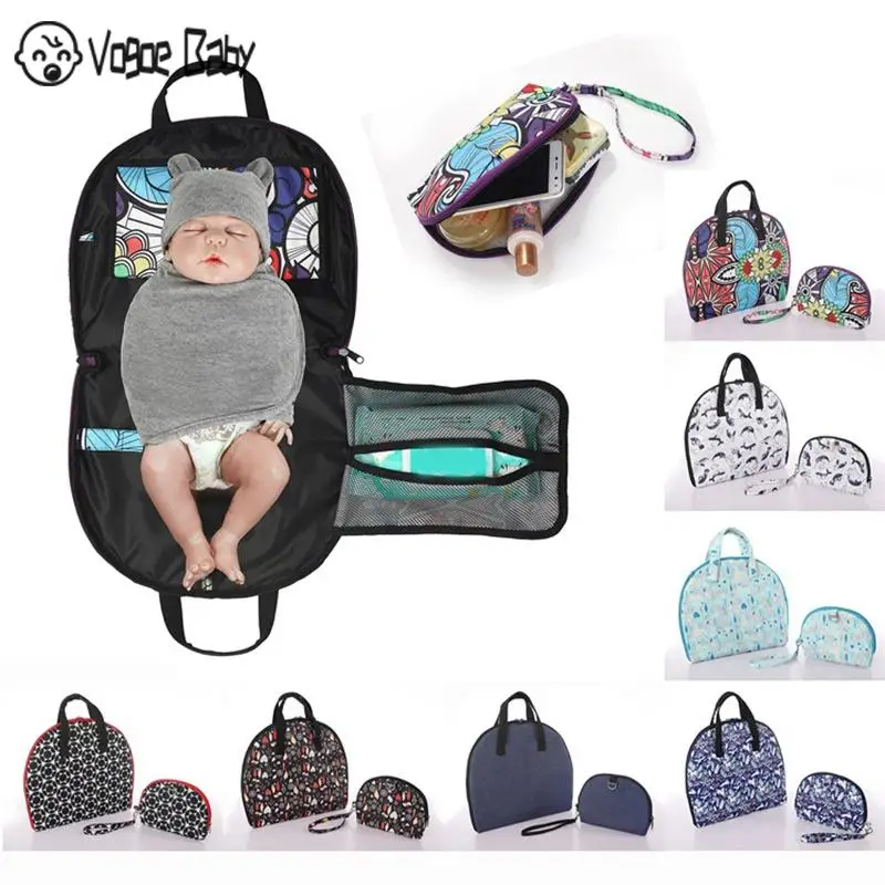 

3-in-1 Baby Changing Pads Multifunctional Portable Infant Baby Foldable Urine Mat Waterproof Nappy Bag Diaper Cover Mat Trav7479