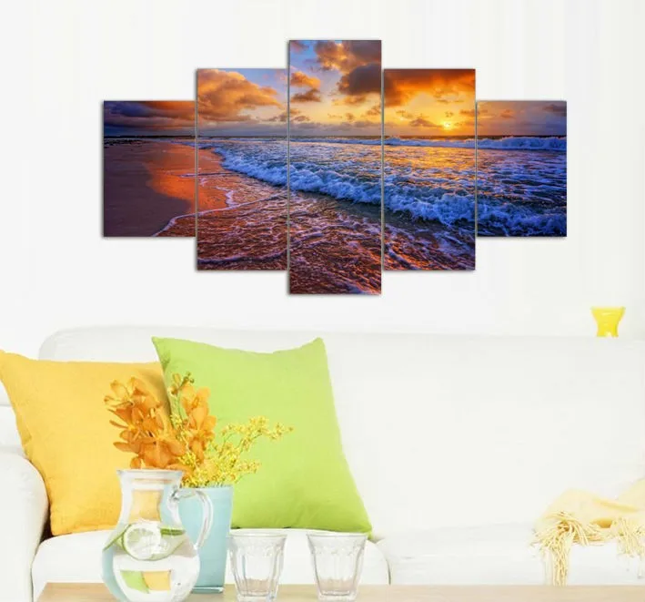 Get Unframed Zeegezicht Zonsondergang Sunny Surf Strand Muur Art Doek Desktop Wallpaper Get Wallpaper Unframed Zeegezicht Zonsondergang Sunny Surf Strand Muur Art Doek HD