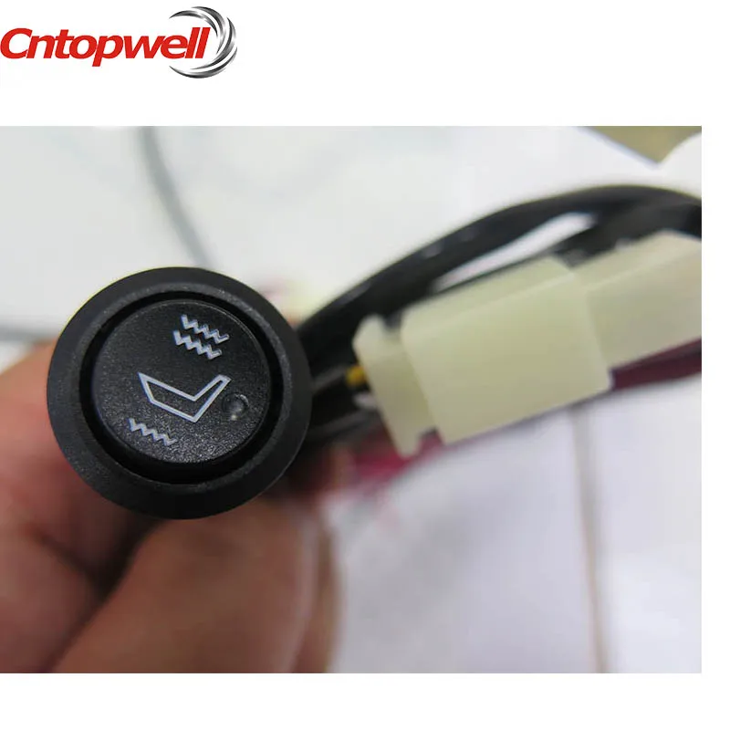seats installed new switch car seat heater universal round switch