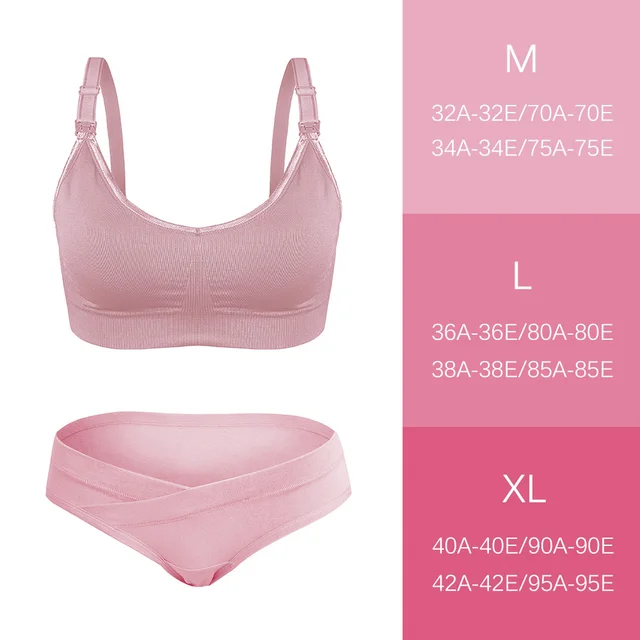 Maternity Bra+Panties Pregnancy Clothes Breathable women Breast Feeding