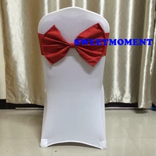 200 красный стул из лайкры sash Свадебный стул створки