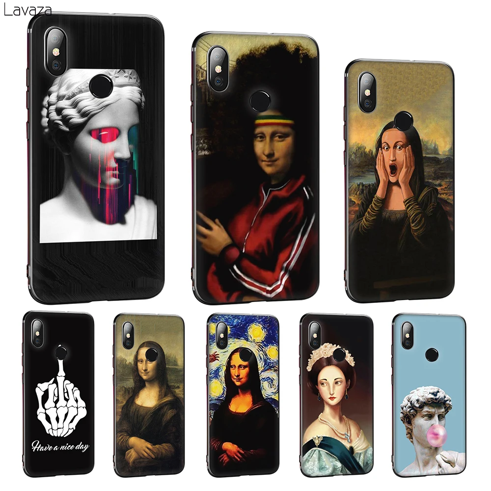 Мягкий силиконовый чехол Lavaza Mona Lisa Art David lines для Huawei Mate 10 20 P8 P9 P10 P20 P30 Lite Pro P Smart 2019 |