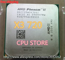 AMD Phenom II X3 720 CPU Prozessor Triple-Core 2,8 Ghz/6 Mt/95 Watt/2000 GHz Sockel AM3 AM2 + 938 pin (arbeiten 100% Freies Verschiffen)