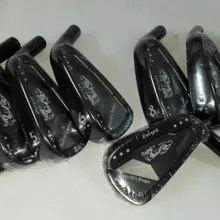 Правосторонние клюшки для гольфа TourOK Кованое железо набор черные кованые клюшки для гольфа 3-9Pw головка для гольфа без вала