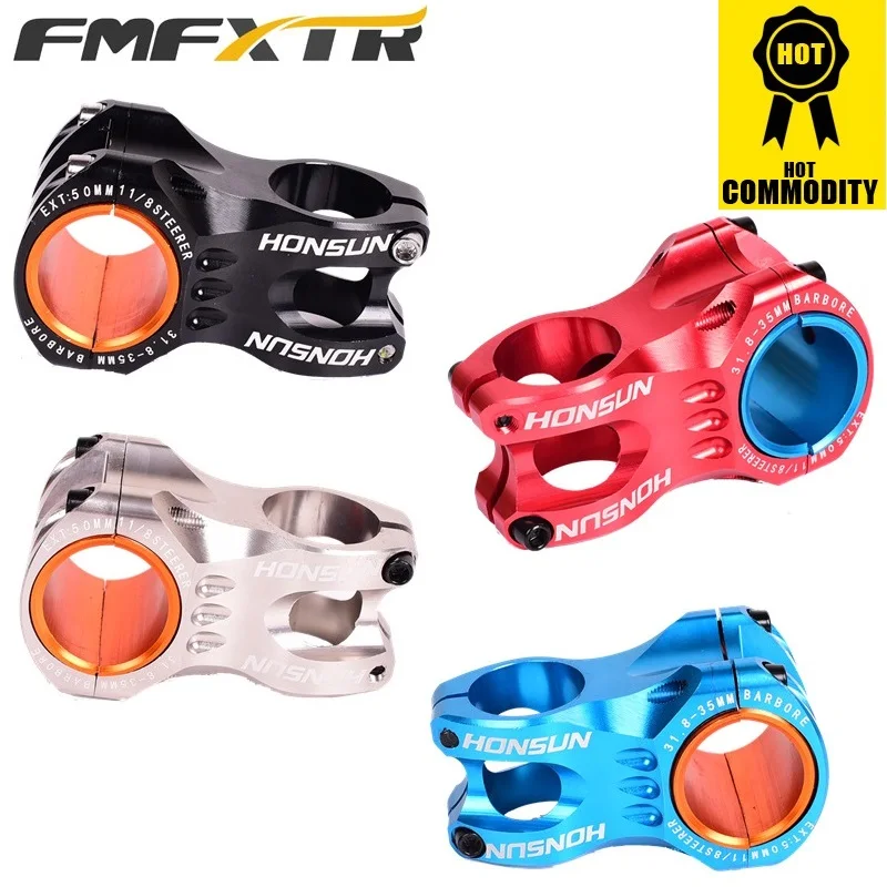 

FMFXTR Honsun DH XC AM Bicycle Stem Handlebar 31.8mm - 35mm / Fork 28.6mm - 30mm 7075 Aluminum Alloy CNC Bike Accessories Taiwan