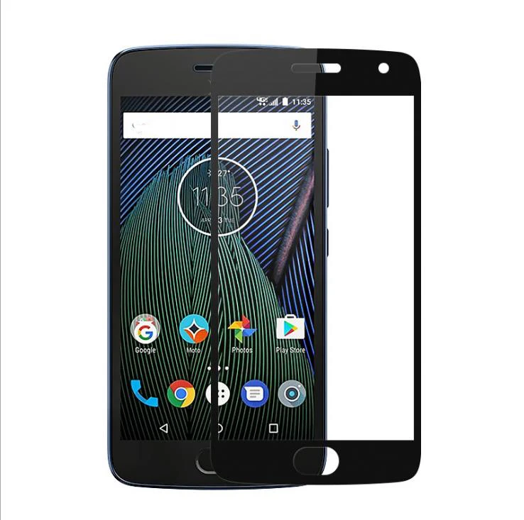 2.5D полное покрытие защитное закаленное стекло для Moto G4 E5 G6 G7 Plus G5S E4 C Plus Z2 Force Z3 Play цветная Защитная пленка для экрана