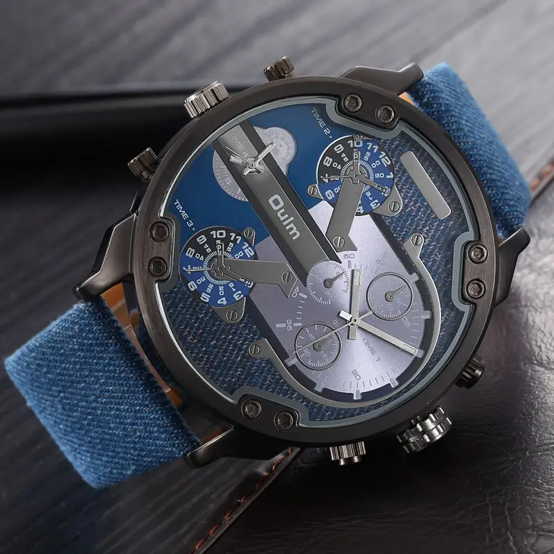 

Oulm 3548 Famous Designer Mens Watches Top Brand Luxury Quartz Watch Big Dial Military Quartz Wristwatch relogio masculino