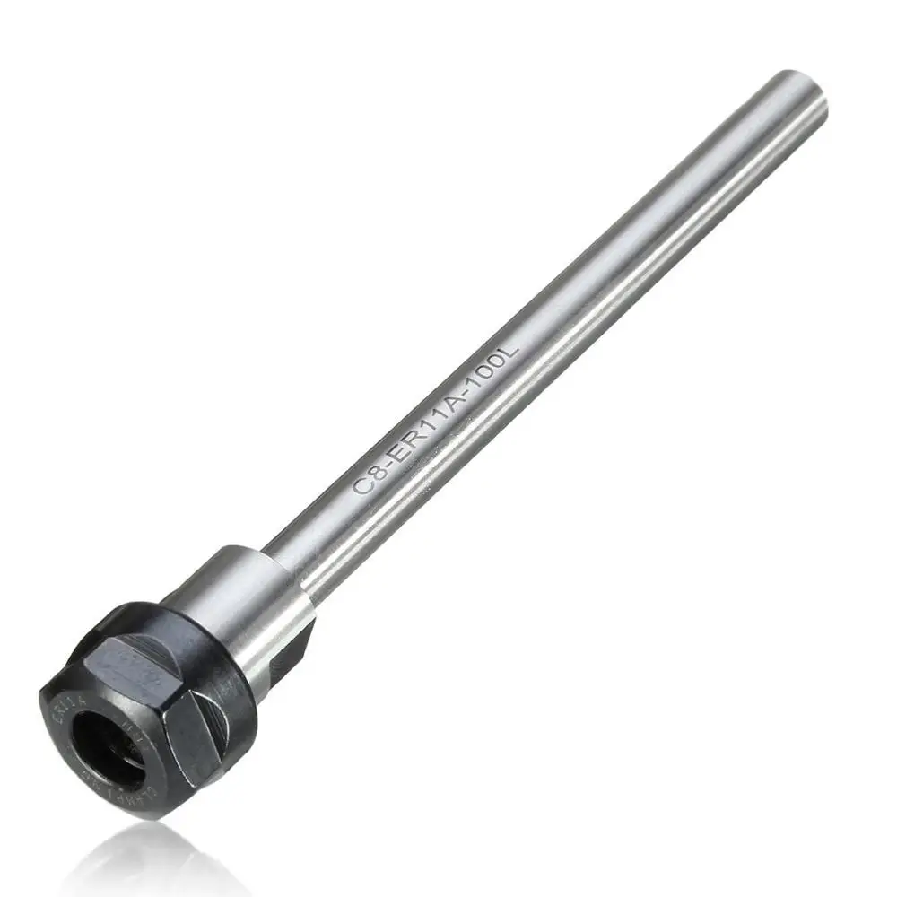 

1pcs deep processing CNC straight shank extension rod 8mm C8 ER8 C8 ER11 8MM arbor collet chuck for CNC milling cutter
