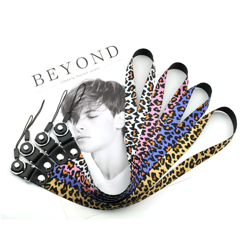 

Universal Leopard Mini Hand Wrist Stripe Mobile Phone Lanyard Strap Ribbon for iPhone Samsung Cellphone Accessory Keychain Cords