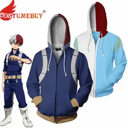 CostumeBuy My Hero Academia костюмированная куртка с капюшоном Boku no Hero Akademia Todoroki Shoto куртка костюм свитер на молнии пальто Топы