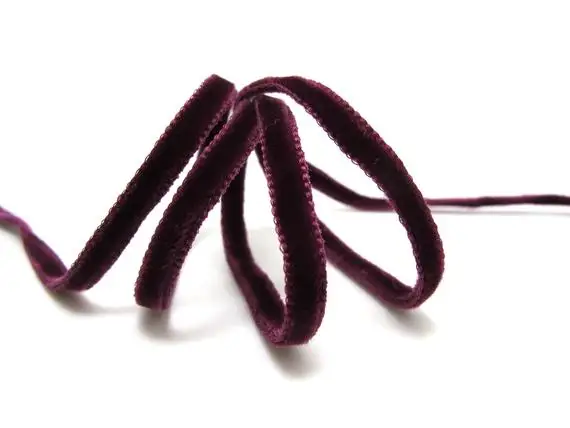 6 / 9/ 22/ 36mm || DOUBLE SIDED Velvet Ribbon Swiss Made Nylon by the YARD | Дом и сад