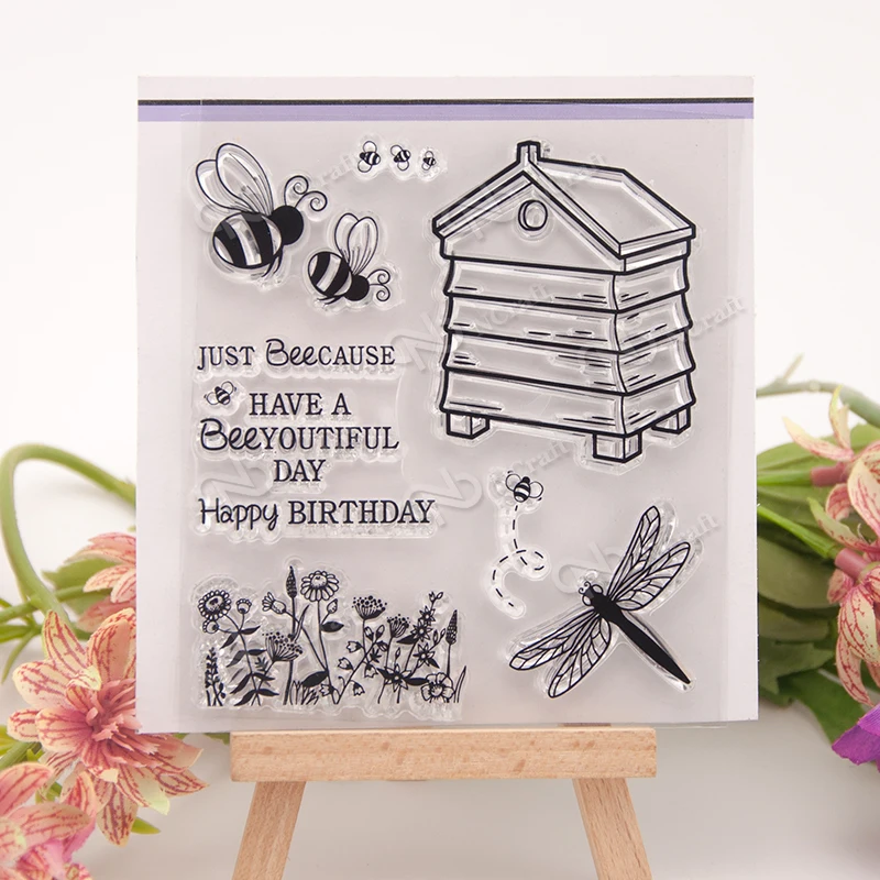 

Bee house Transparent Clear Silicone Stamp/Seal for DIY scrapbooking/photo album Decorative clear stamp sheets H055