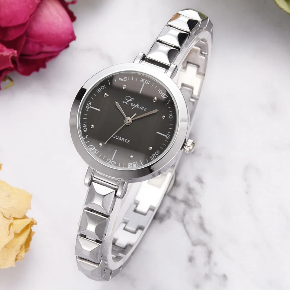 Модный бренд lvpai дамы для женщин сплава горный хрусталь кварцевые наручные часы под платье коль saati relogio feminino подарок для