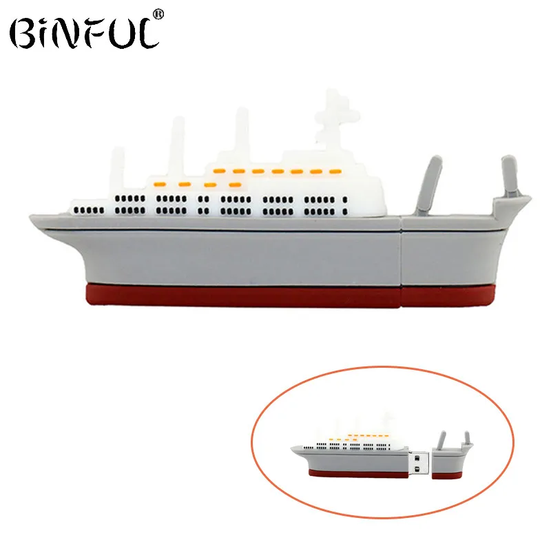 Лодка USB флэш накопитель Модель корабля флеш 4 ГБ 8 16 32 64 128 Steamship флешка карта