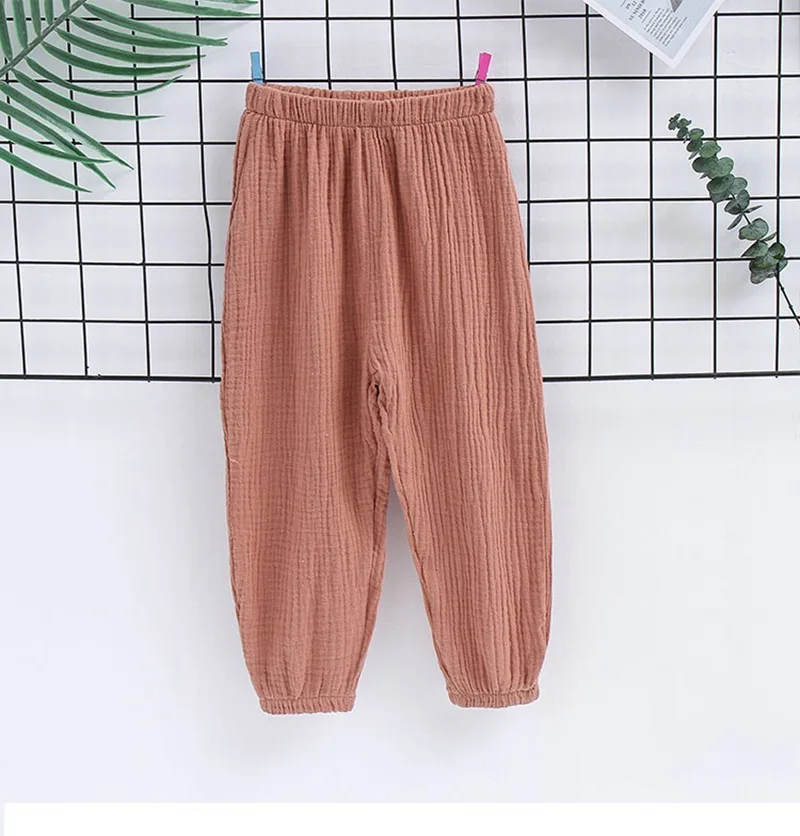 CROAL CHERIE Children Cotton Linen Pants Leggings for Boys Girls Casual Pants Kids Trousers Pants Fashion Trousers For Kids  (7)