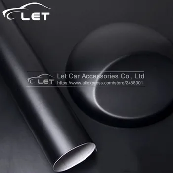 

152x20CM Matte Matt Black Vinyl Wrap Self Adhesive Air Release Bubble Free Car Styling Membrane Sticker Decal Film