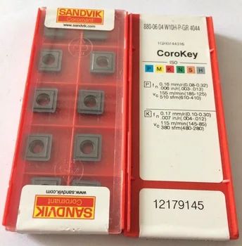 

10PCS CARBIDE INSERT 880-0604W10H-P-GR 4044