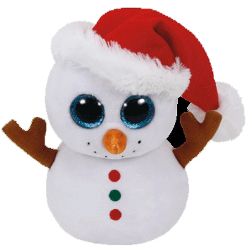 Ty Beanie Boos Stuffed & Plush Scoop The Snowman Toy 15cm
