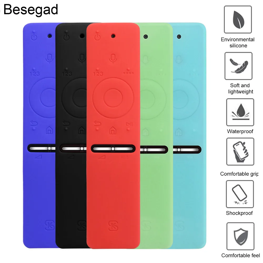 

Besegad Soft Silicone Full Case Cover Remote Sleeve Protector Shell for Samsung BN59-01260A BN59-01266A BN59-01241A Smart TV