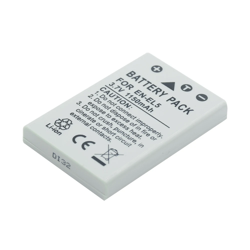 

EN-EL5 EN EL5 ENEL5 Rechargeable Camera Battery for Nikon Coolpix 3700 4200 5200 P100 P3 P4 P500 P510 P5000 P5100 P6000 P80 P90