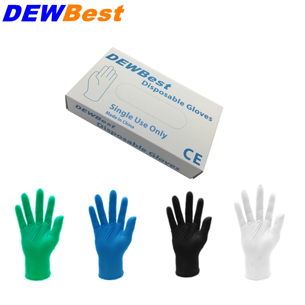 

DEWBest DHS&DLS disposable latex gloves medical laboratory food operation Clean the dishes housework waterproof rubber gloves