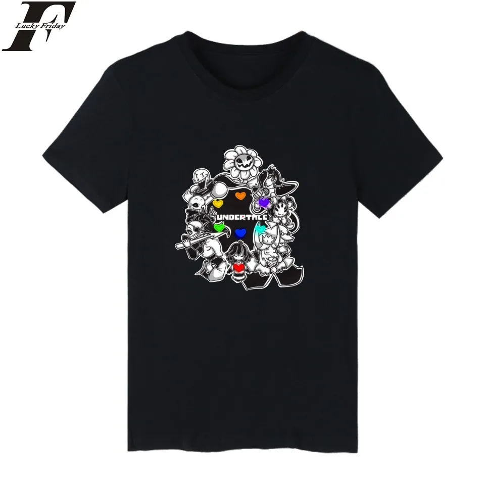 LUCKYFRIDAYF футболка Undertale летняя мужская Мужская в стиле хип хоп одежда|tee shirt men|men hip