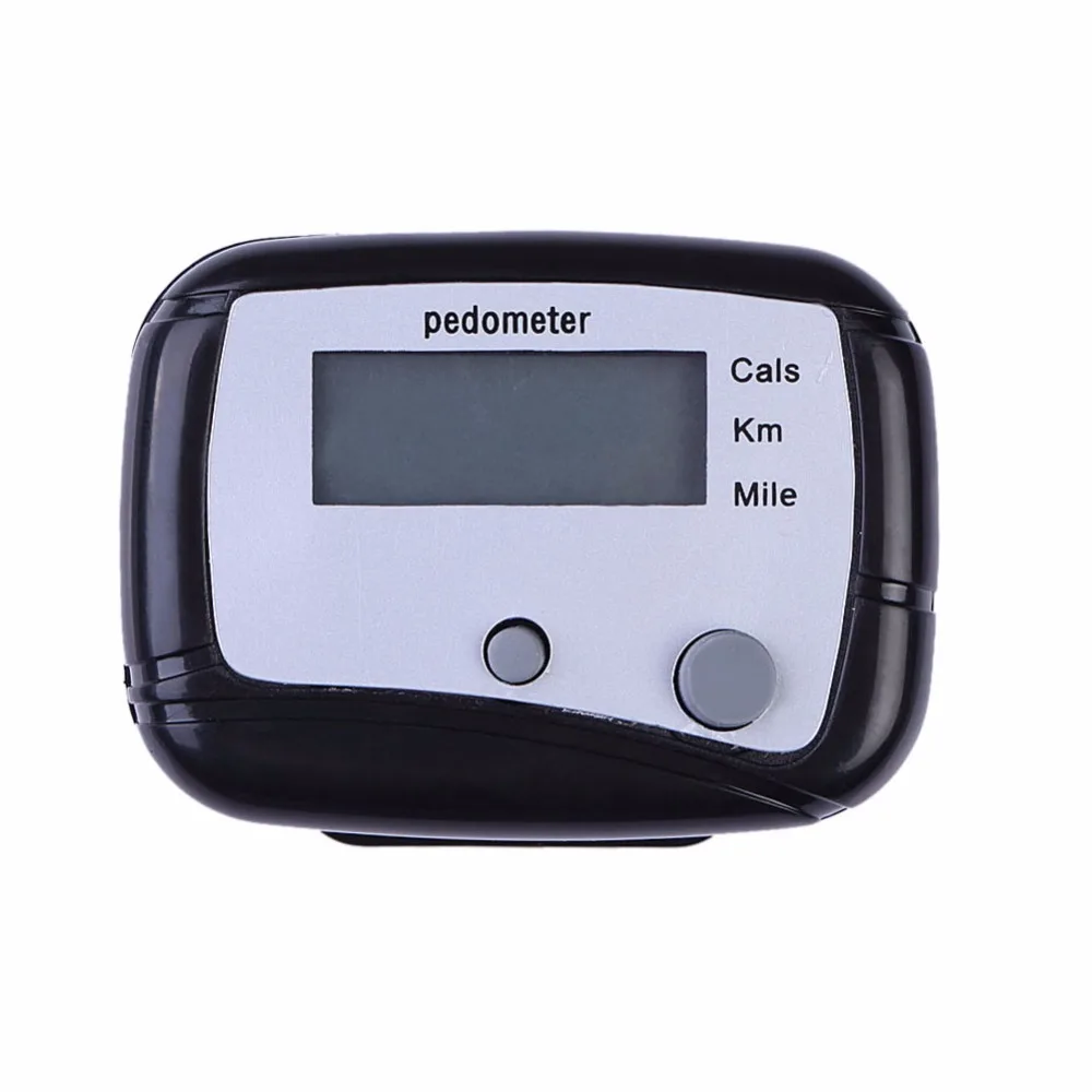 

Multifunction LCD Run Step Pedometer Walking Distance Calorie Kilometer Miles Counter Passometer Black