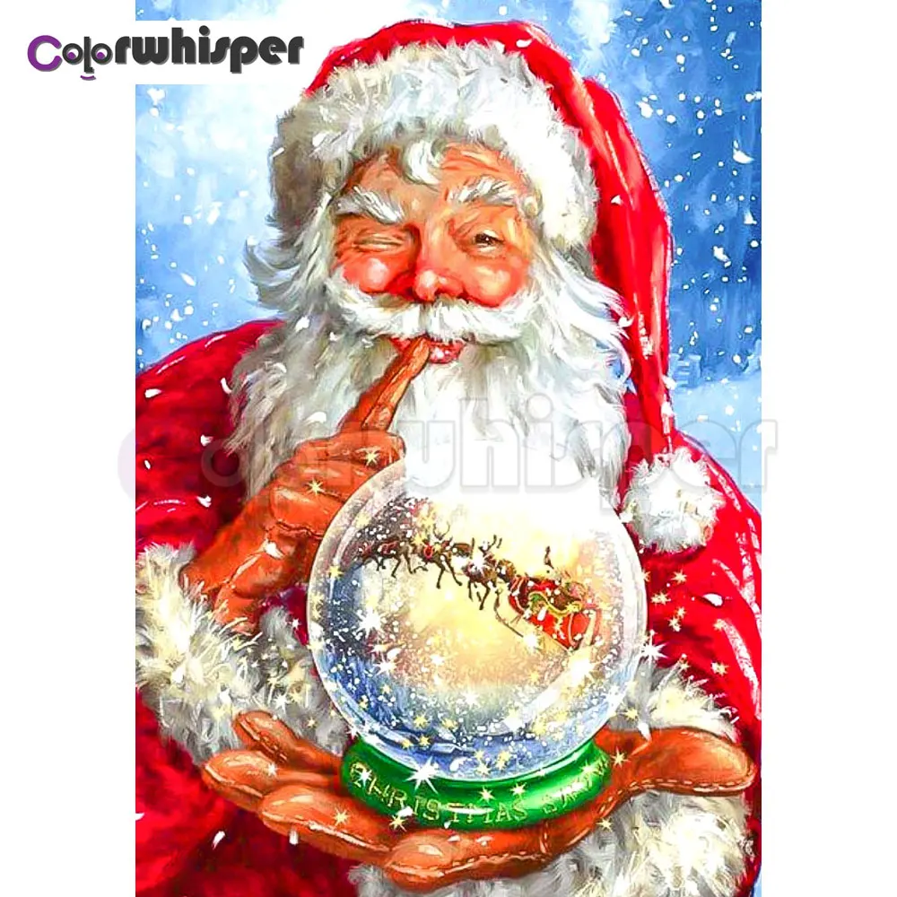 

Diamond Painting Full Square/Round Daimond Painting"Christmas Santa Claus Gifts Cartoon"Mosaic Rhinestone Embroidery LE02192