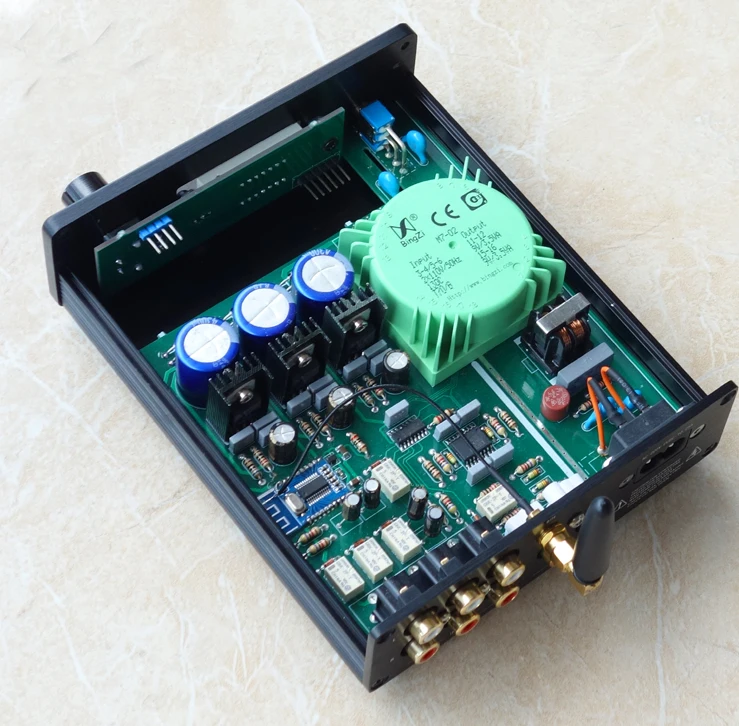 breeze audio Bluetooth 4.2 PGA2310 PGA2311 pre amplifier 3 way signal analog input with remote control