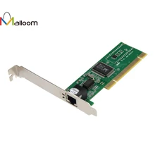Malloom Фирменная Новинка 10/100 Мбит/с NIC RJ45 RTL8139D LAN сетевой PCI карта адаптер для компьютера PC Высокое качество