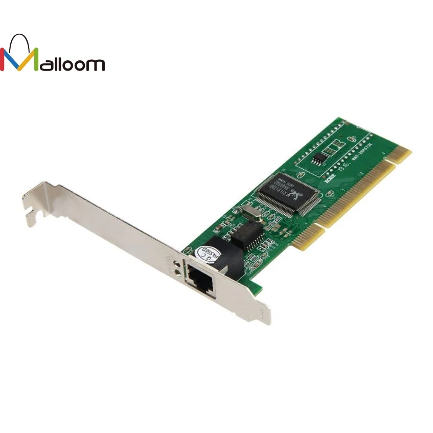 

Malloom Brand New 10/100 Mbps NIC RJ45 RTL8139D LAN Network PCI Card Adapter for Computer PC High Quality