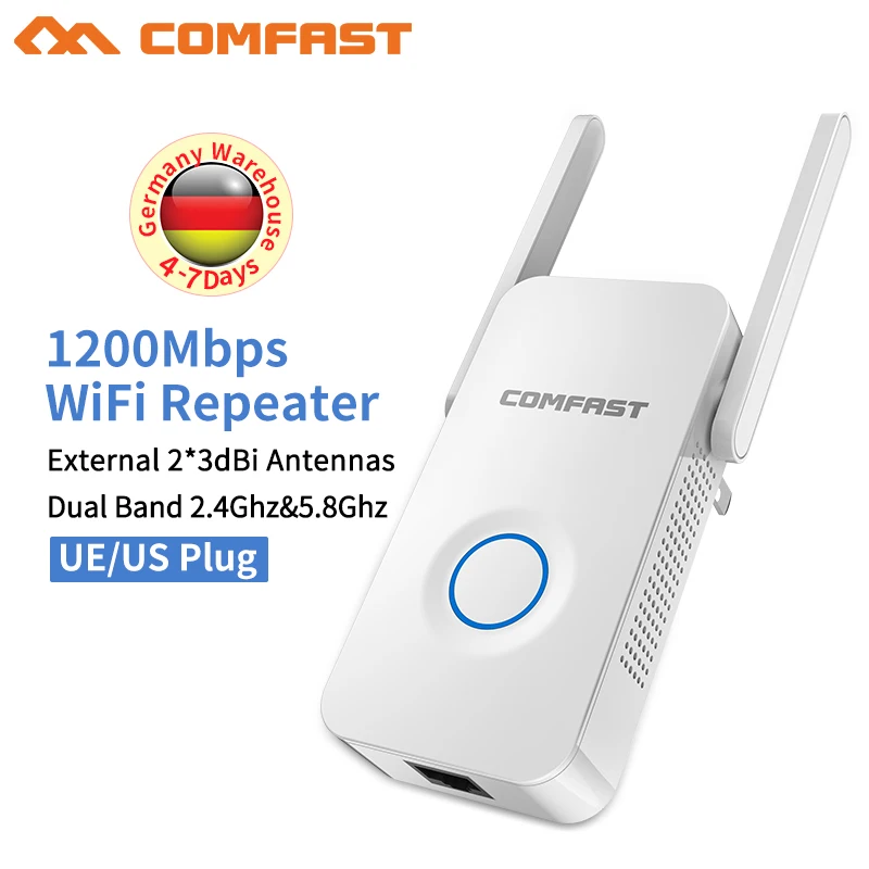 COMFAST CF WR752AC Беспроводной Wi Fi маршрутизатор Ретранслятор 1200 Мбит/с 802.11ac Сетевой