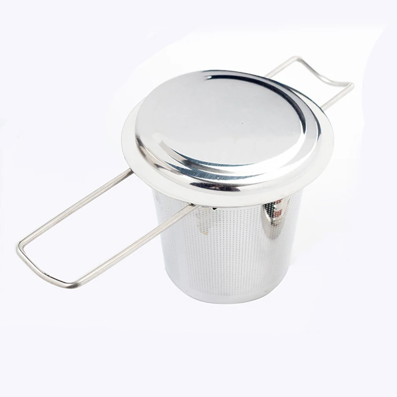 Сетчатый фильтр для заваривания чая из нержавеющей стали, дополнительная тонкая сетка, подходит для стандартных чашек, кружек, чайных горшков для заваривания, тушения, рассыпчатого чая