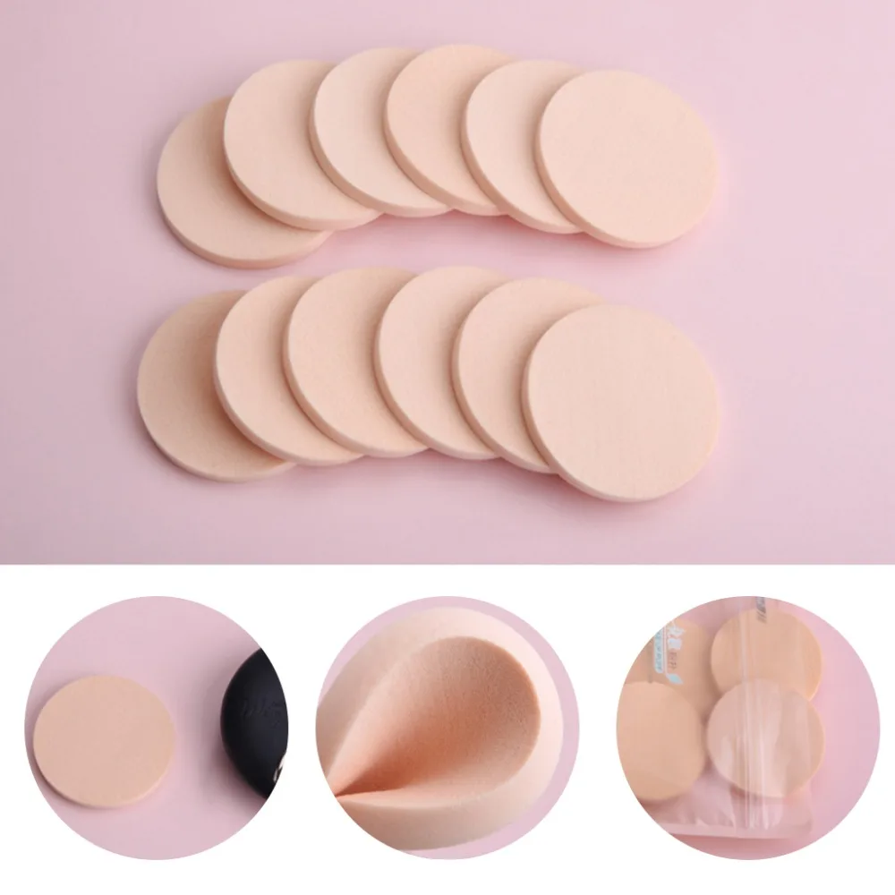 Макияж Губка колодки Красота косметический праймер консилер Foundation Мягкая дышащая пудра для лица косметические инструменты 12 шт