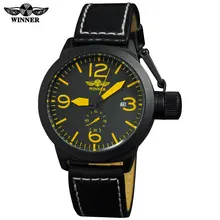 Grande couronne montres hommes marque de luxe sport militaire automatique mécanique Rattrapante montres bracelet en cuir relogio masculino