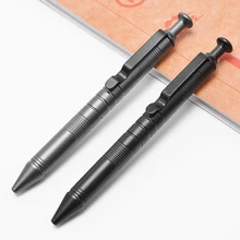 Домашний офис алюминиевая ручка высокой твердости многоразового использования подписи шариковая ручка
