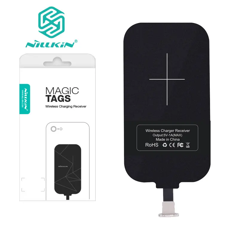 Nillkin Волшебные этикетки QI беспроводной зарядный приемник Micro USB/type C адаптер для iPhone 5S, SE 6 6 S 7 Plus для samsung S6 S7 Edge
