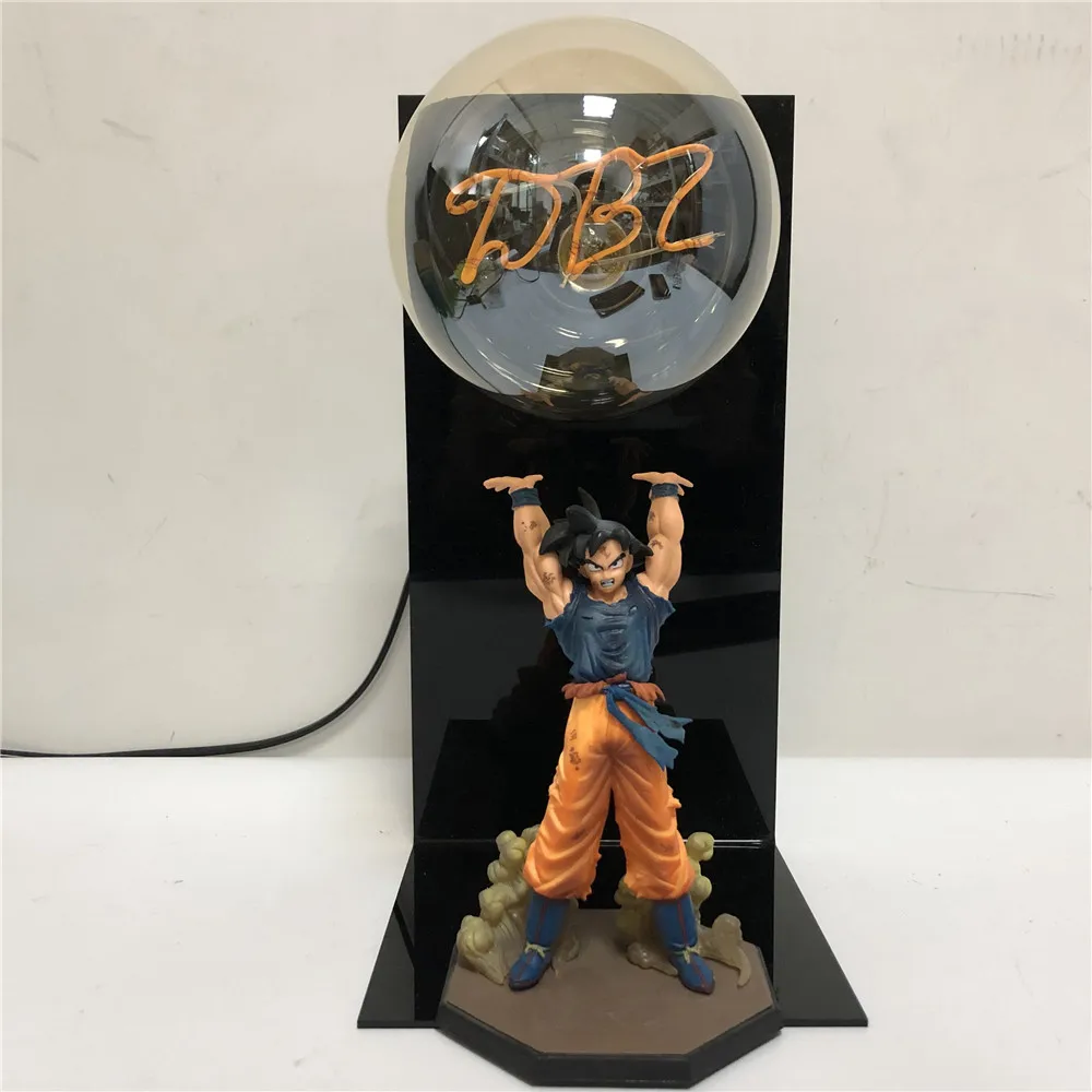Фигурки Son Goku светодиодный ночсветильник лампа Super Genki DmaSpirit Bomb настольная DBZ