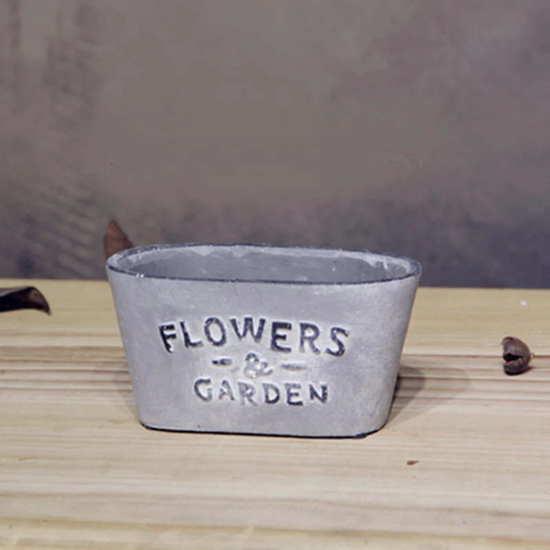 Цементный цветочный горшок силиконовая форма сад английские буквы бетон горшечный цветок применение бытовой формы
