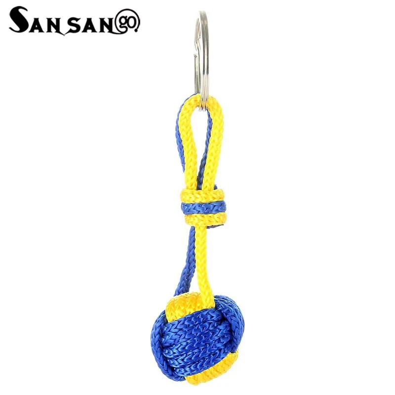 

Yellow Purple Orange Multi-Color Polyester Rope Ball Keychain For Women Men DIY Key Fashion Simple Jewelry Gift Bag Accessories