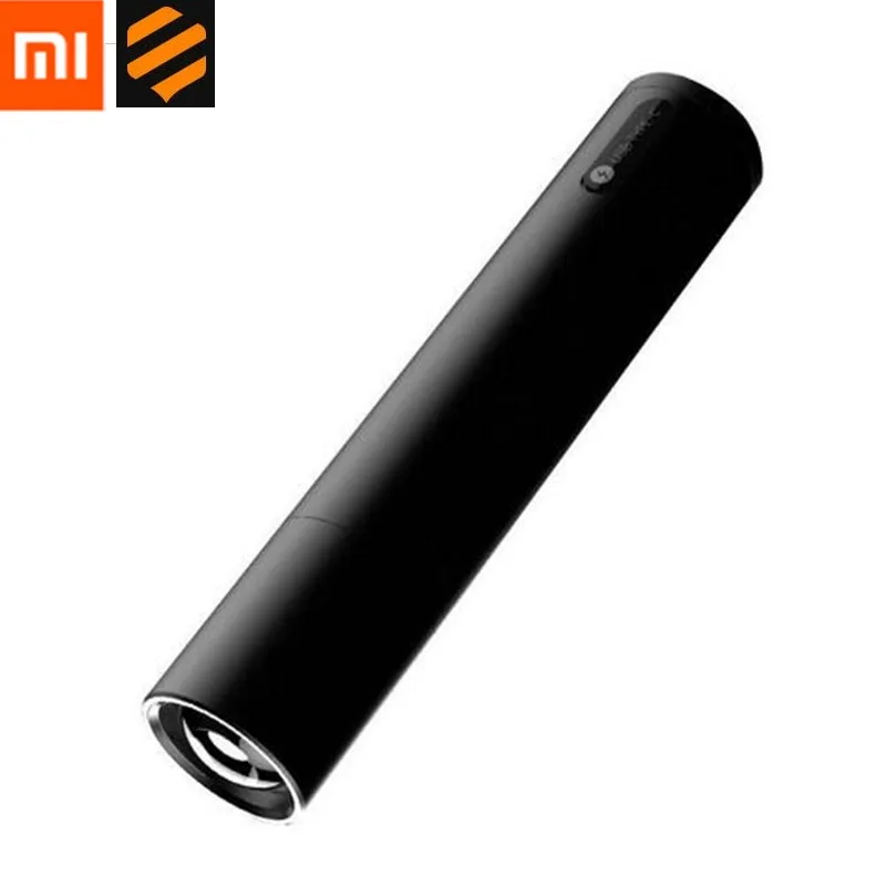 Xiaomi BEEbest Flash light 1000LM 5 Models Zoomable Multi-function Brightness Portable EDC and Magnetic Tail& Bike Light - Цвет: Черный