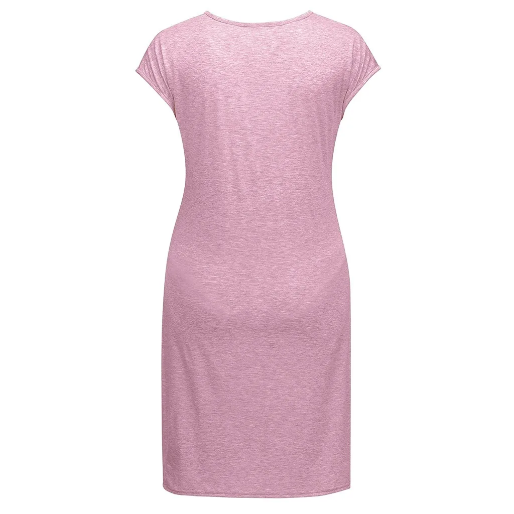Для женщин для беременных милое платье с мультипликационным принтом Беременность Повседневное летние платья халат Grossesse платье для
