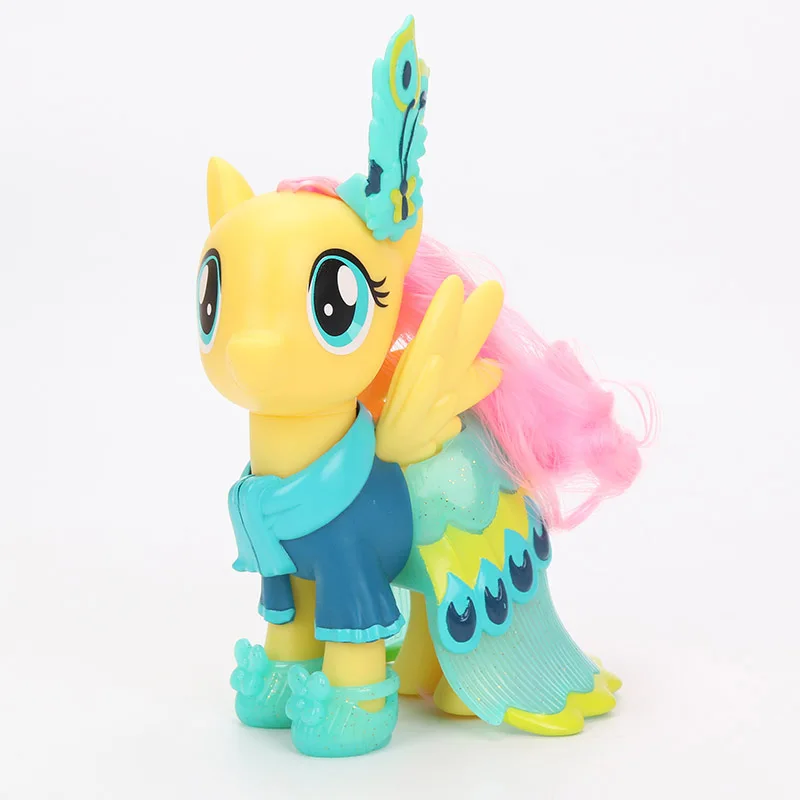 15 см игрушки My Little Pony оснастки Мода Флаттершай Рарити Эпплджек ПВХ фигурка домик игровой набор Коллекционная модель куклы