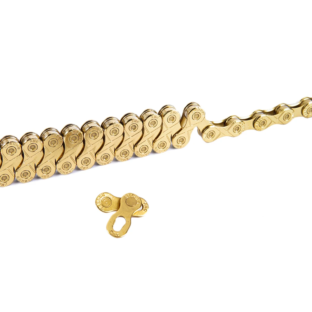 ZTTO MTB Mountain Bike Road Bicycle Parts High Quality Durable Gold Golden Chain 10s 20s 30s 10 Speed for Parts K7 System