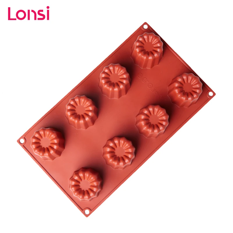 

LONSI Nonstick Silicone Mold Fondant Cake Decorating Chocolate Jelly Pudding Molds for Kitchen Baking Tools