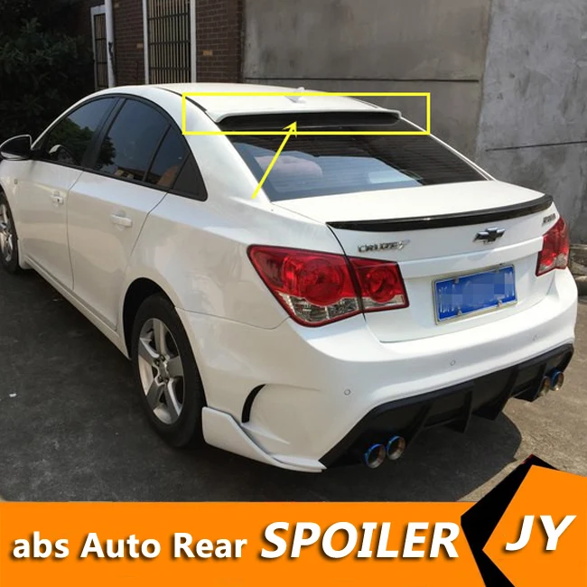 

For Chevrolet Cruze ROOF Spoiler 2009-2013 Cruze spoiler High Quality ABS Material Car Rear Wing Primer Color Rear Spoiler