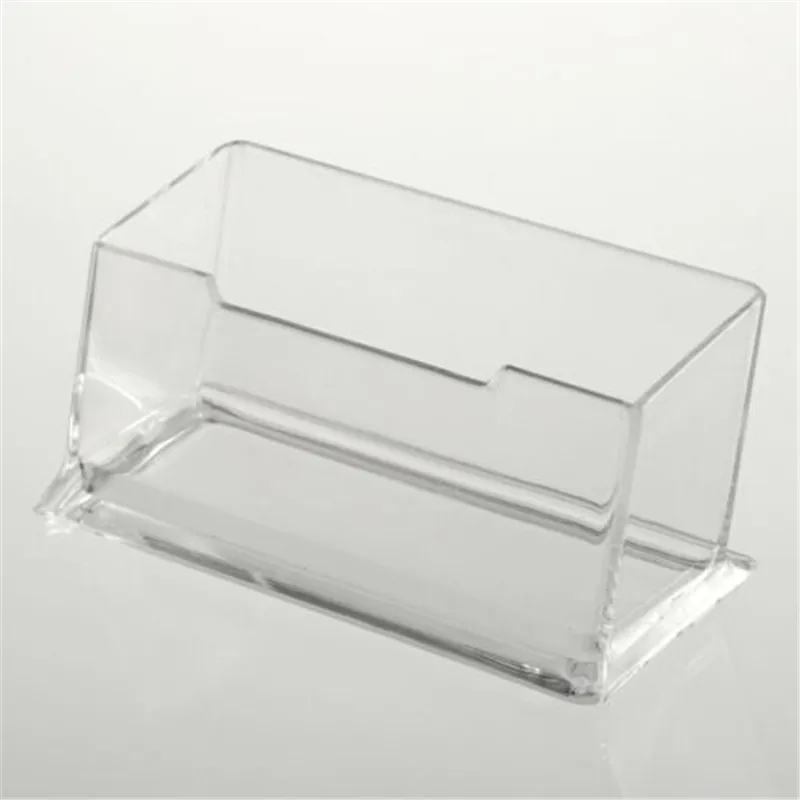

1pcs Clear Desk Shelf Box storage Display Stand Acrylic Plastic transparent Desktop Business Card Holder
