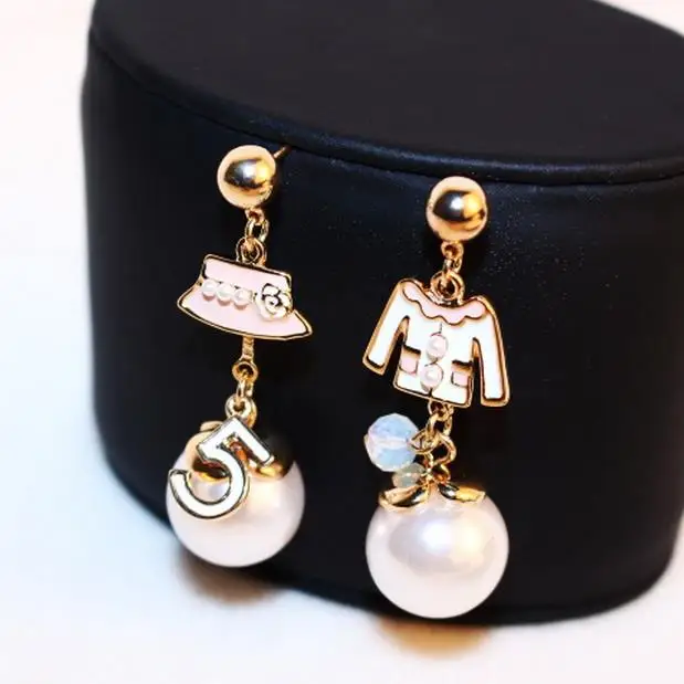 

EH94 Pendientes Mujer Brand Pearls Luxury New 2017 Jewelry Boucles D'oreilles Femme Statement Stud Earrings Female For Women