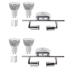 9 Вт Крытый потолочный прожектор 2 огни современные украшения лампы GU10 Поворотный декоративный номер