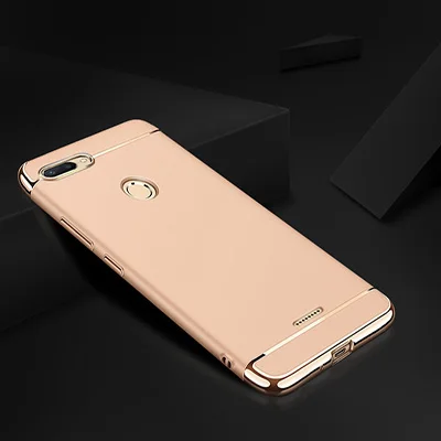 Роскошный защитный чехол с покрытием для Xiaomi Redmi 6 Pro 6A 5 Plus 5A чехол бампер для Redmi Note 7 6 Pro Чехол - Цвет: Gold